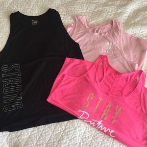 3 tank top bundle! Perfect for the gym! Super cute